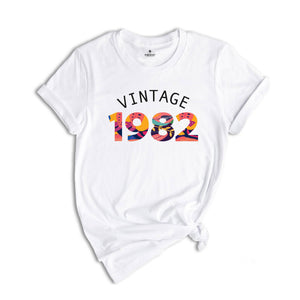 Vintage 1982 Shirt, Born 1982 Shirt, 42nd Birthday Shirt, 42 Years Old, Birthday Party Tee, Birthday in 1982, 42nd Birthday Gift, Turning 42