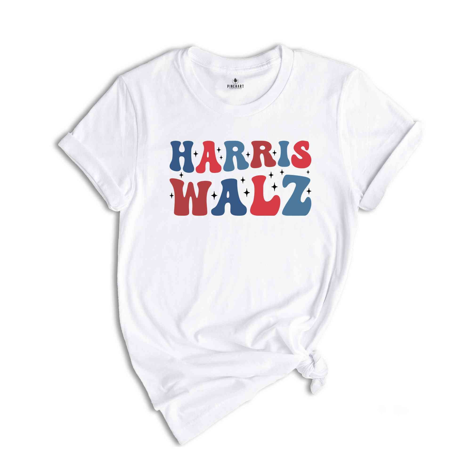 Harris Walz 2024 Shirt, Madam President Election T-shirt, Retro Voting Tee, Democrat Gift For Kamala Harris Supporters