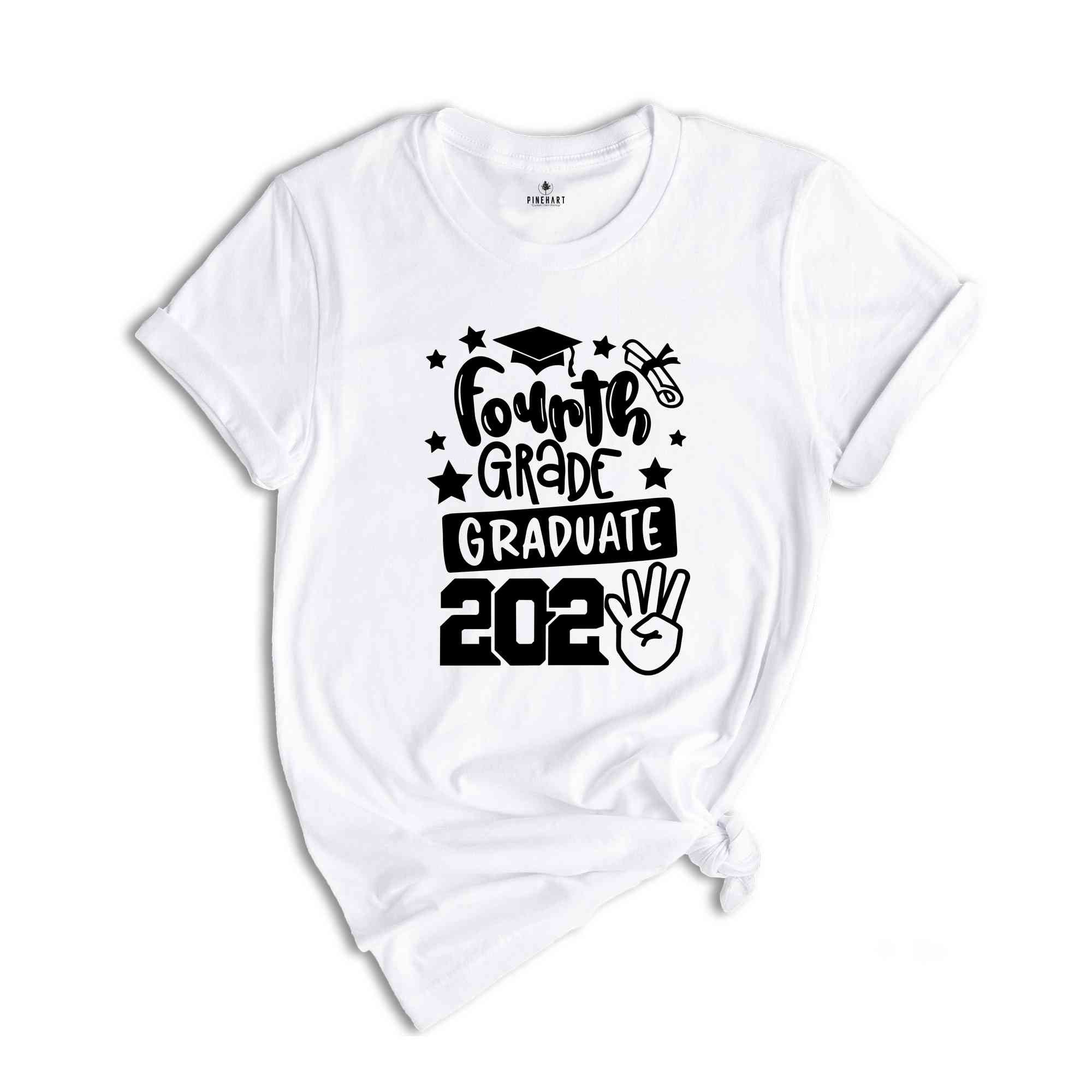 Fourth Grade Graduate 2024 Shirt, Elementary School Tees, Kids School Shirt, Elementary Graduation Gift, Last Day Of School Tee