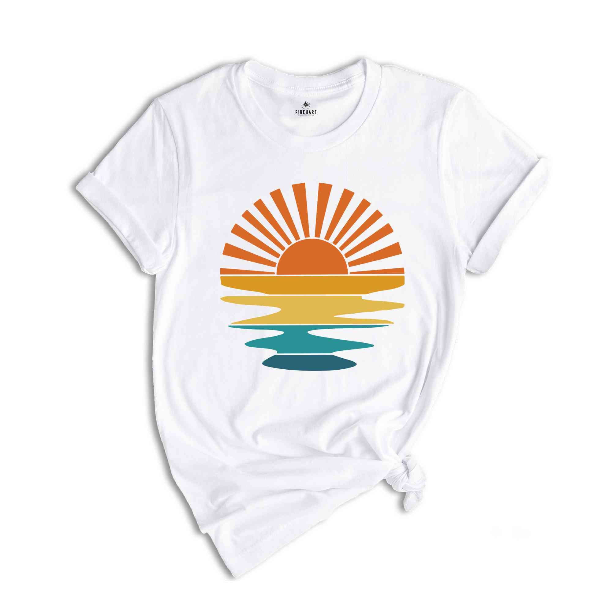 Sunset Rays Shirt, Sun Shirt, Sunshine Shirt, Sun Rays Shirt, Beachy Vibes Shirt, Trendy Summer Shirt, Sunset Shirt