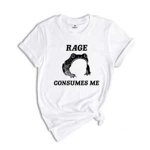 Rage Consumes Me Frog Shirt, Frog Pond Shirt, Frog Meme Shirt, Vintage Frog Shirt, Nature Lover Shirt, Funny Frog Shirt, Retro Frog Shirt