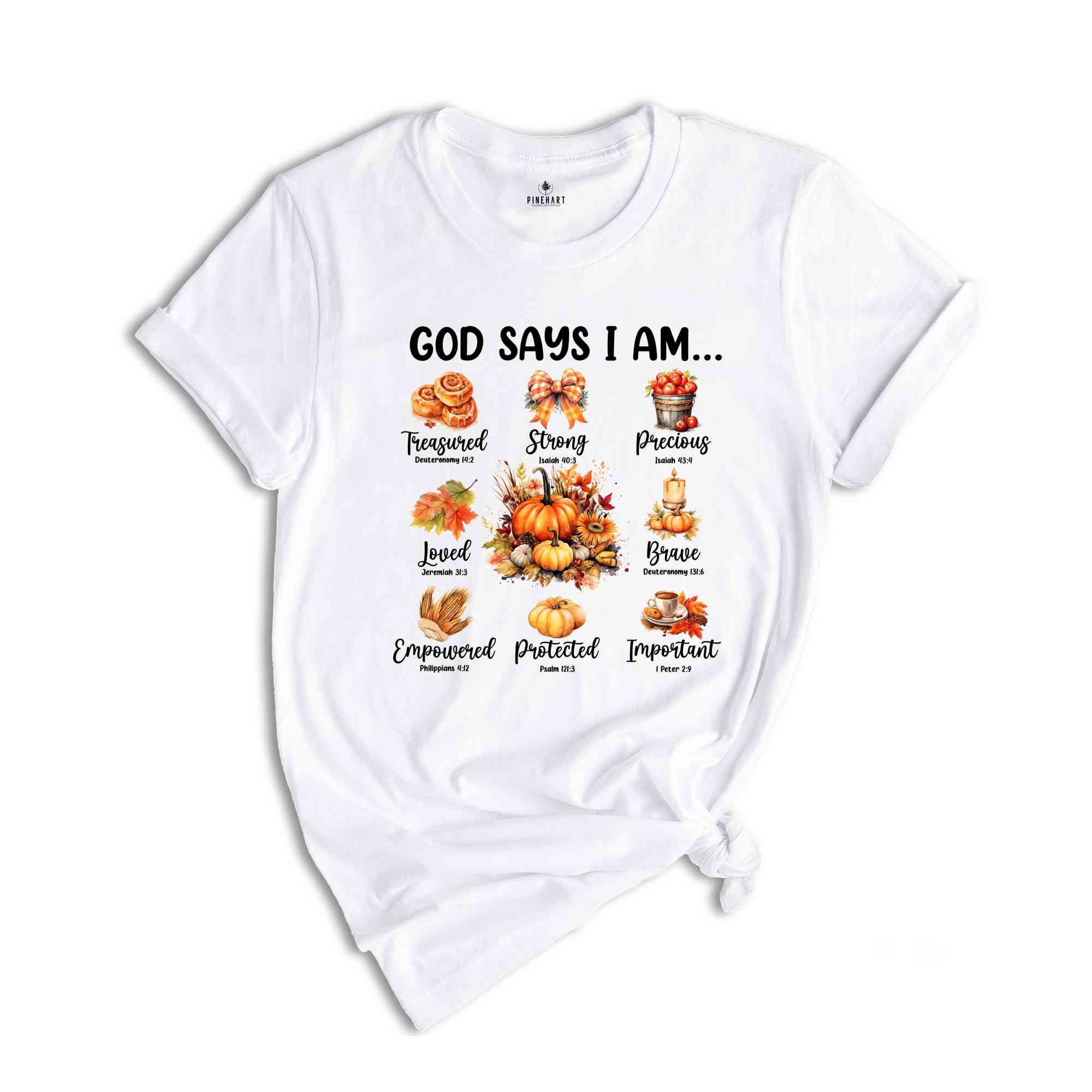 God Says I Am Shirt, Cute Fall Shirt, Fall Vibes Shirt, Halloween Shirt, Religious Shirt, Halloween Gift, Christian Shirt, Spooky Vibes