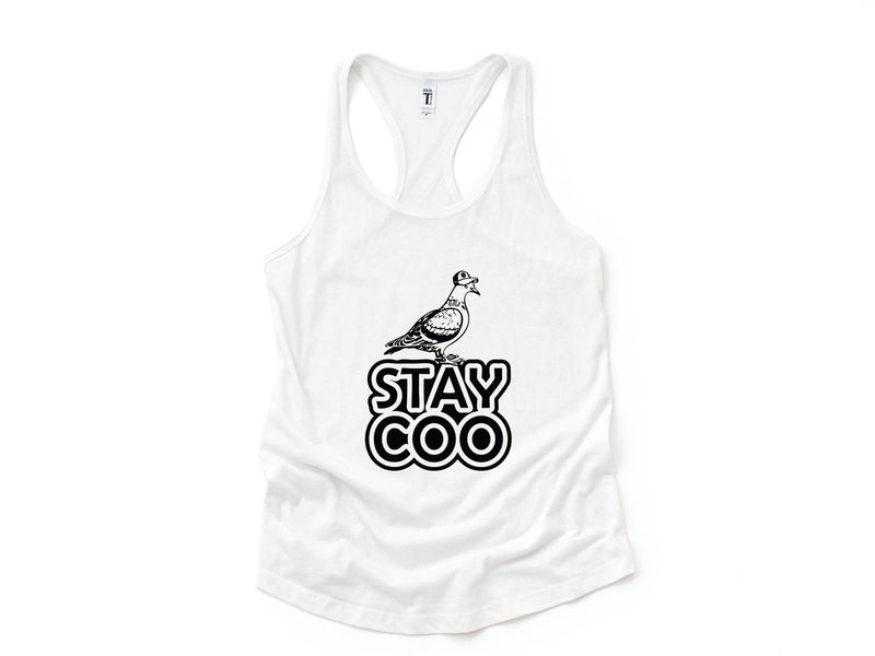 Stay Coo Tank Top, Bird Lovers Tank Top, Funny Pigeon Tank Top, Cool Bird Tank Top, Gifts For Bird Lovers