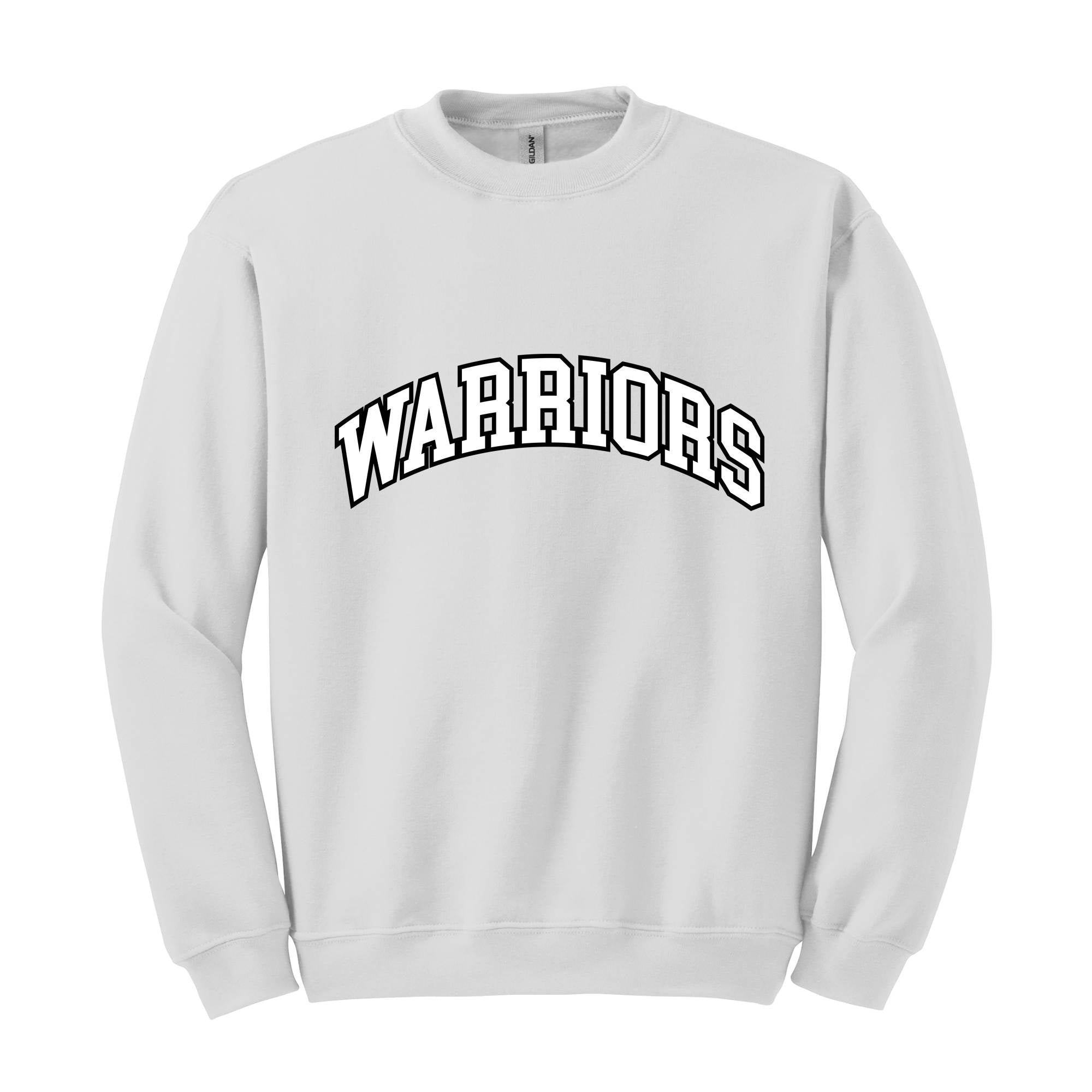 Team Mascot Sweatshirt, Warriors Team Sweatshirt, Warriors Football Sweatshirt, Football Fan Sweatshirt, Warriors School Spirit