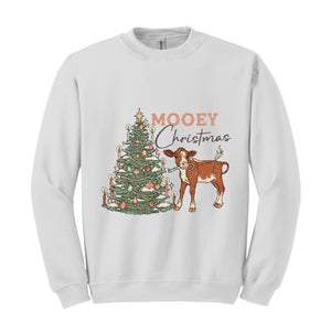 Mooey Christmas Sweatshirt, Western Christmas Sweatshirt, Cowboy Christmas Sweater, Country Christmas, Mooey Xmas