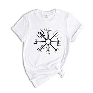 Vegvisir Shirt , Norse Mythology , Icelandic ,Nordic Icelandic Compass , Iceland Symbol,Iceland Travel Gifts ,Runic Compass ,Nordic Shirt