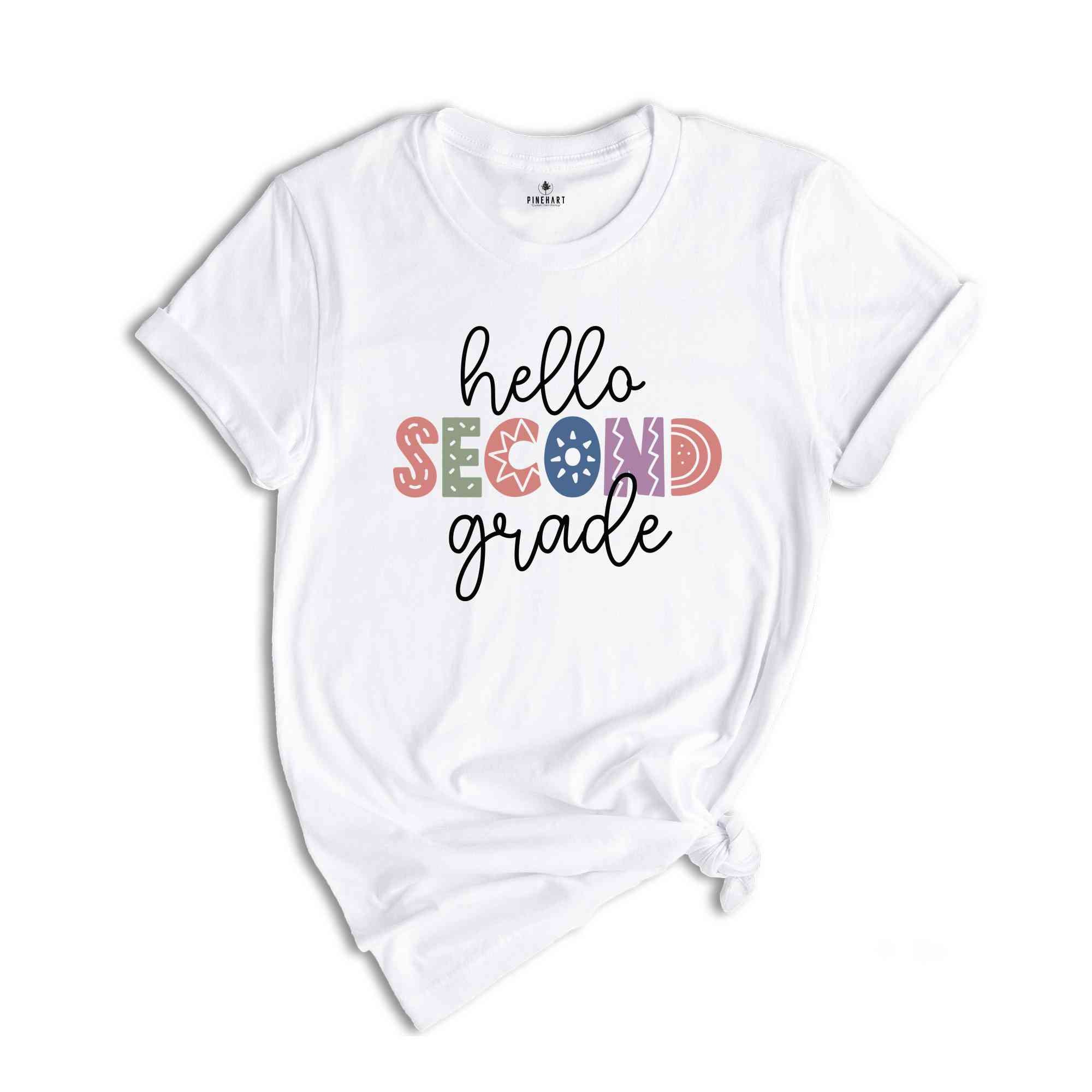 Hello Second Grade Shirt, Back To School Shirt, First Day Of School Shirt, Hello School Shirt, Grade Shirt, Teacher Shirt, School Shirt