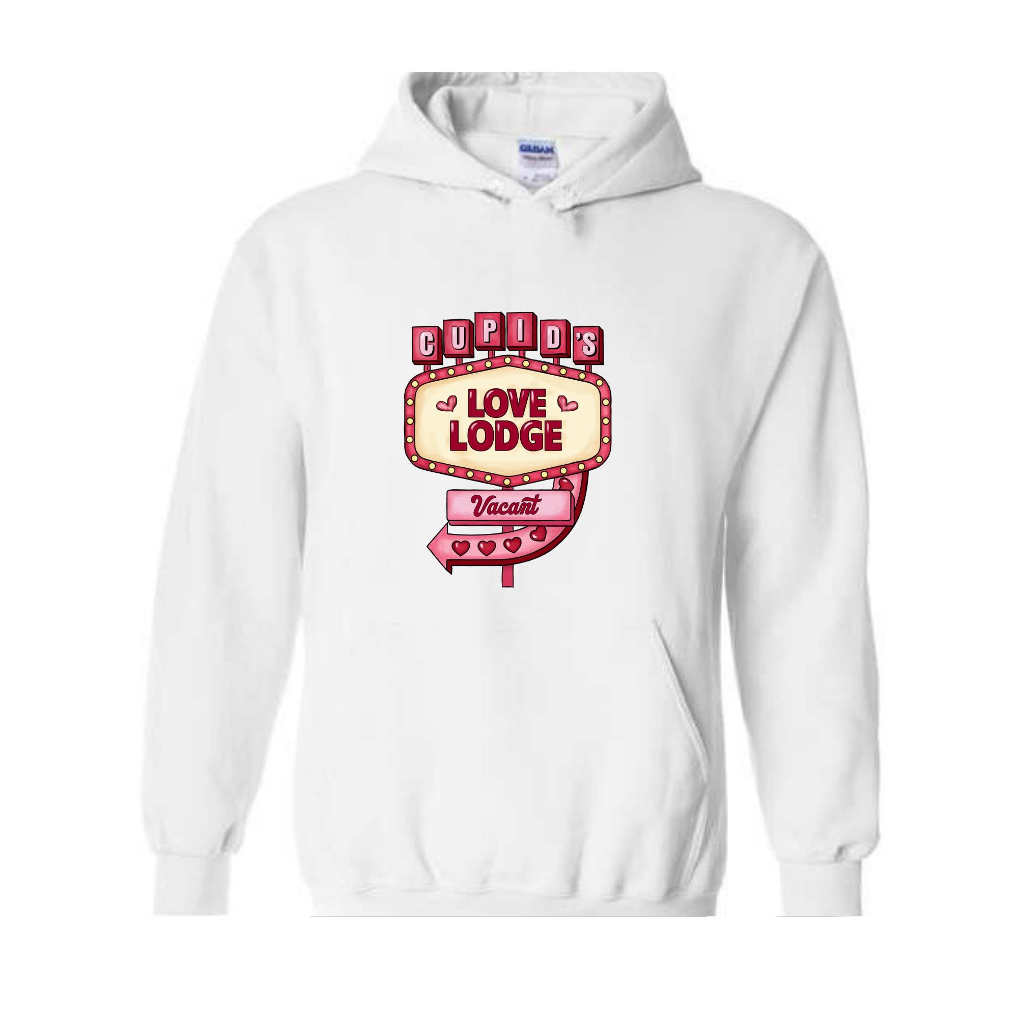 Cupids Love Lodge Vacant Sweatshirt, Valentines Day Sweatshirt, Lover Sweatshirt, Couple Sweatshirt, Gift For Valentines Day