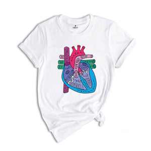 Cardiologist Anatomical Heart Shirt, Cardiac Nursing Gift, Nursing School Shirt, Medical School Student Shirt, Heart Anatomy Shirt