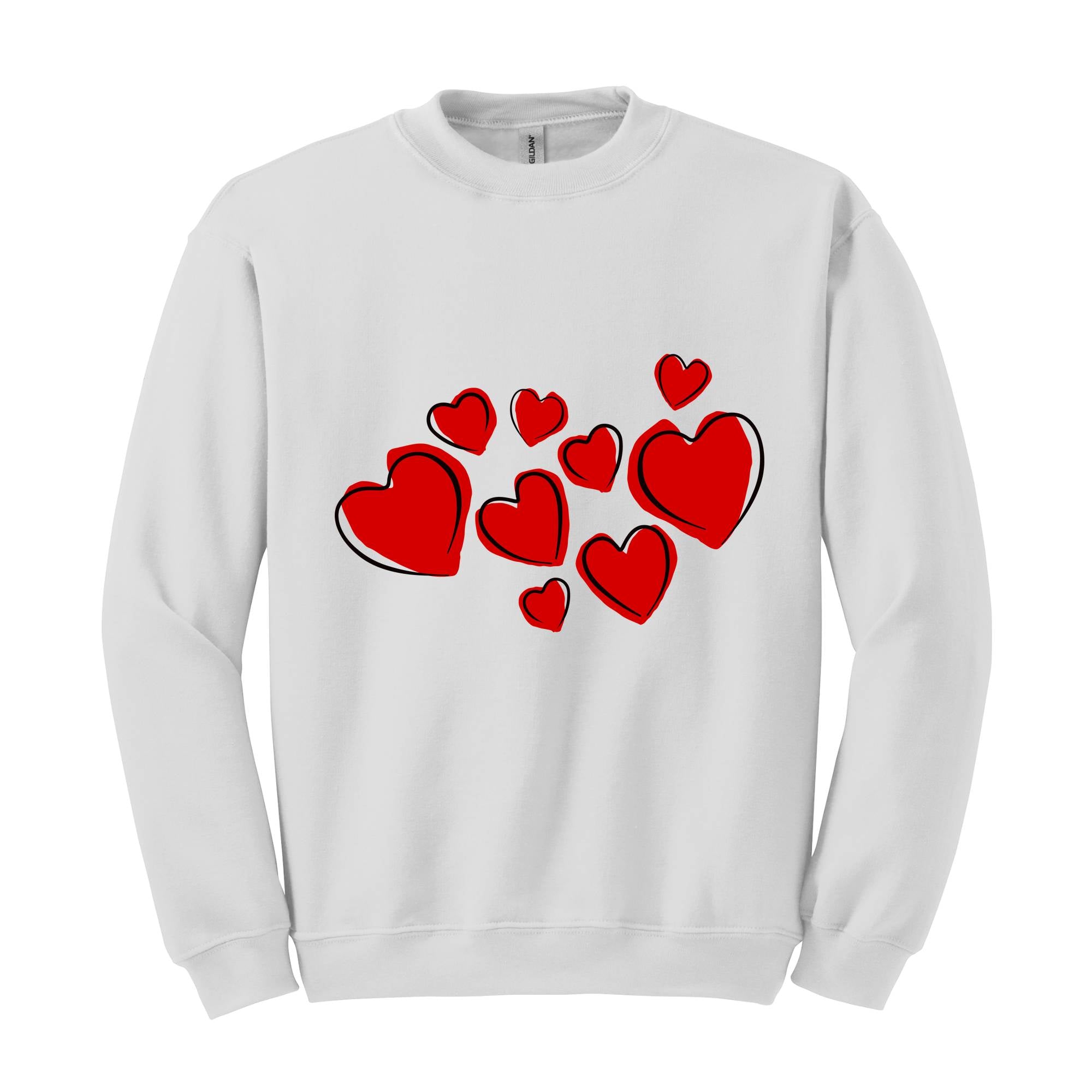 Heart Sweatshirt, Valentine Sweatshirt, Cute Valentine Sweatshirt, Valentine's Day Sweatshirt, Love Sweatshirt