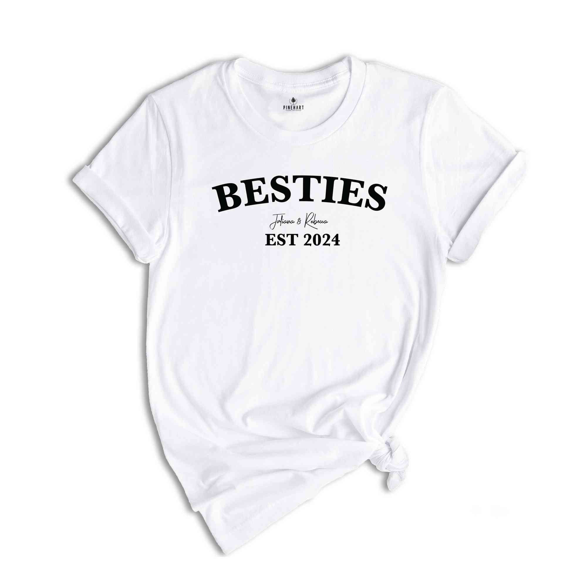 Custom Besties T-shirt, Best Friend Tee, Best Friend Birthday Gift, Sisters Tee, Custom Best Friend Gift, BFF Gifts