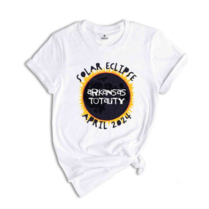 Arkansas Totality Shirt, Arkansas Total Solar Eclipse Shirt, Celestial Shirt, Eclipse Event 2024 Shirt, April 8th 2024