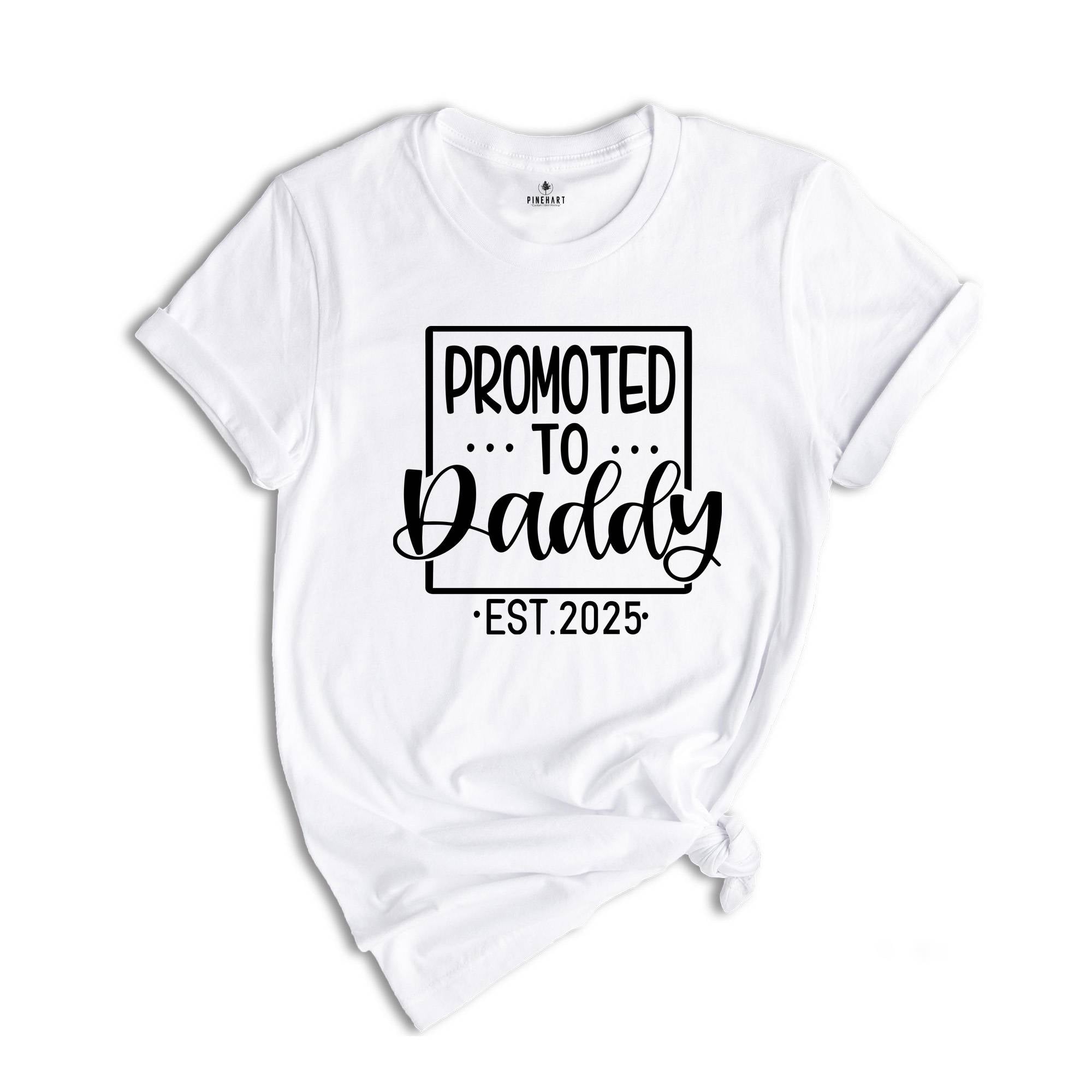 Promoted to Mommy Daddy Est 2025 Shirts, Pregnancy Announcement Shirt, Expecting Mom Shirt, Mommy Daddy To Be Shirt, Gender Reveal Shirt