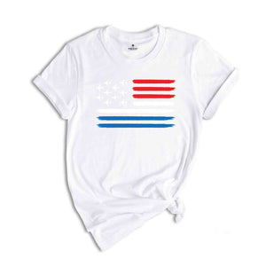 American Flag Shirt, Red White Blue Airplanes Shirt, Airplanes Shirt, 4th Of July Shirt, July 4th Independence Day Shirt, America Shirt