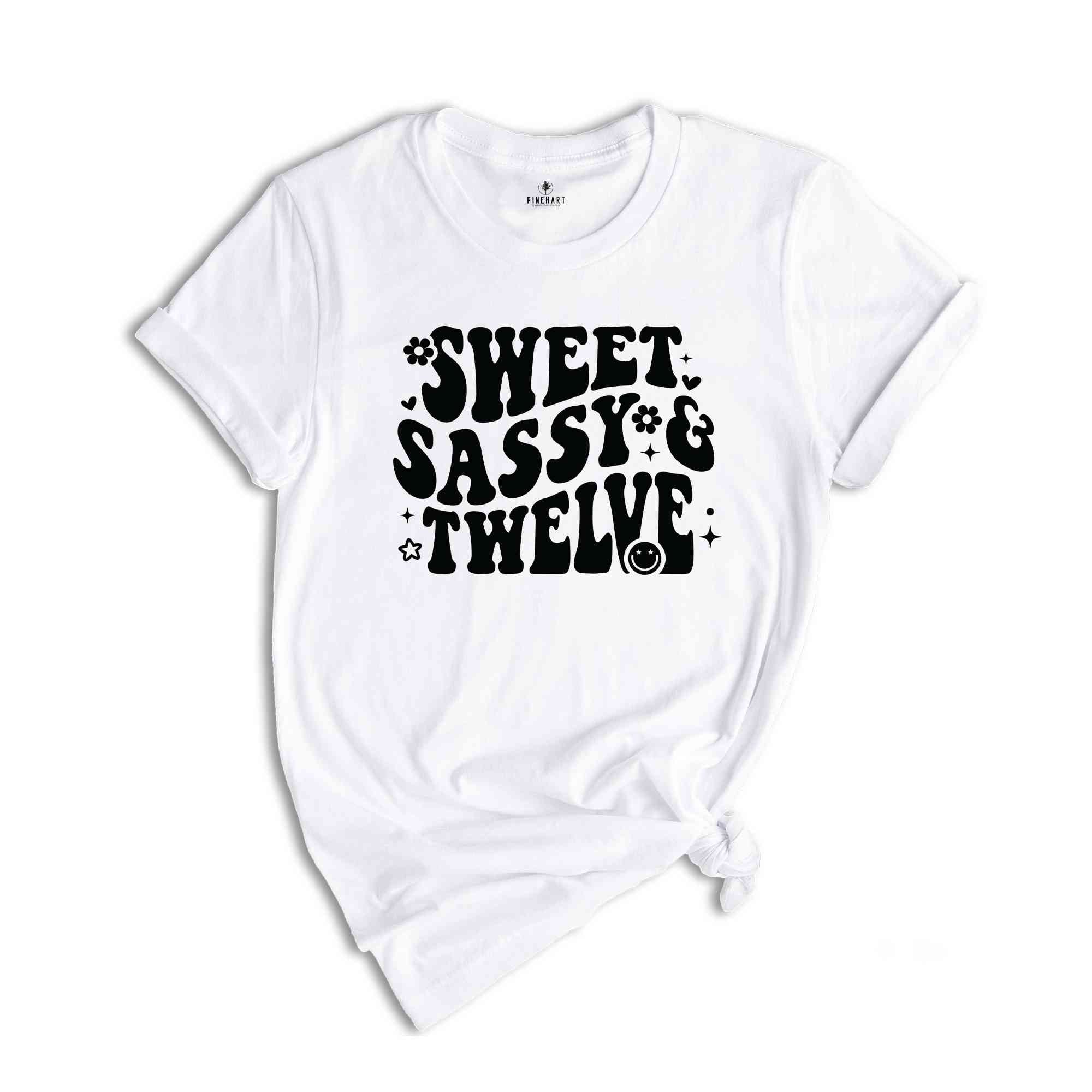 Sweet Sassy Twelve Shirt, Birthday Girl Shirt, Cute Birthday Shirt, Tie Dye Shirt, Birthday Party Shirt Girl, Birthday Gift, Kids Tshirt