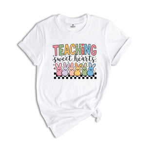 Teacher Valentine's Day Shirt, Checkered Teaching Shirt, Teaching Sweethearts Shirt, Teacher Valentines Day Gift