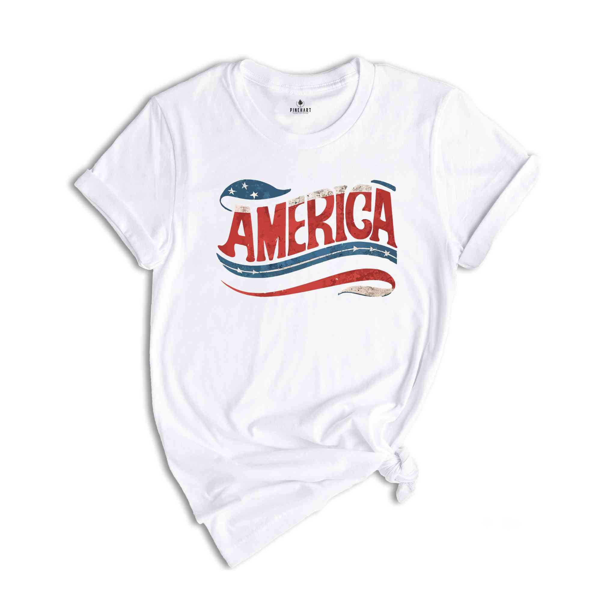 American Girly Shirt, Patriotic Shirt, American Flag Shirt, Vintage Shirts, 4th Of July Shirt, American Girl Shirt