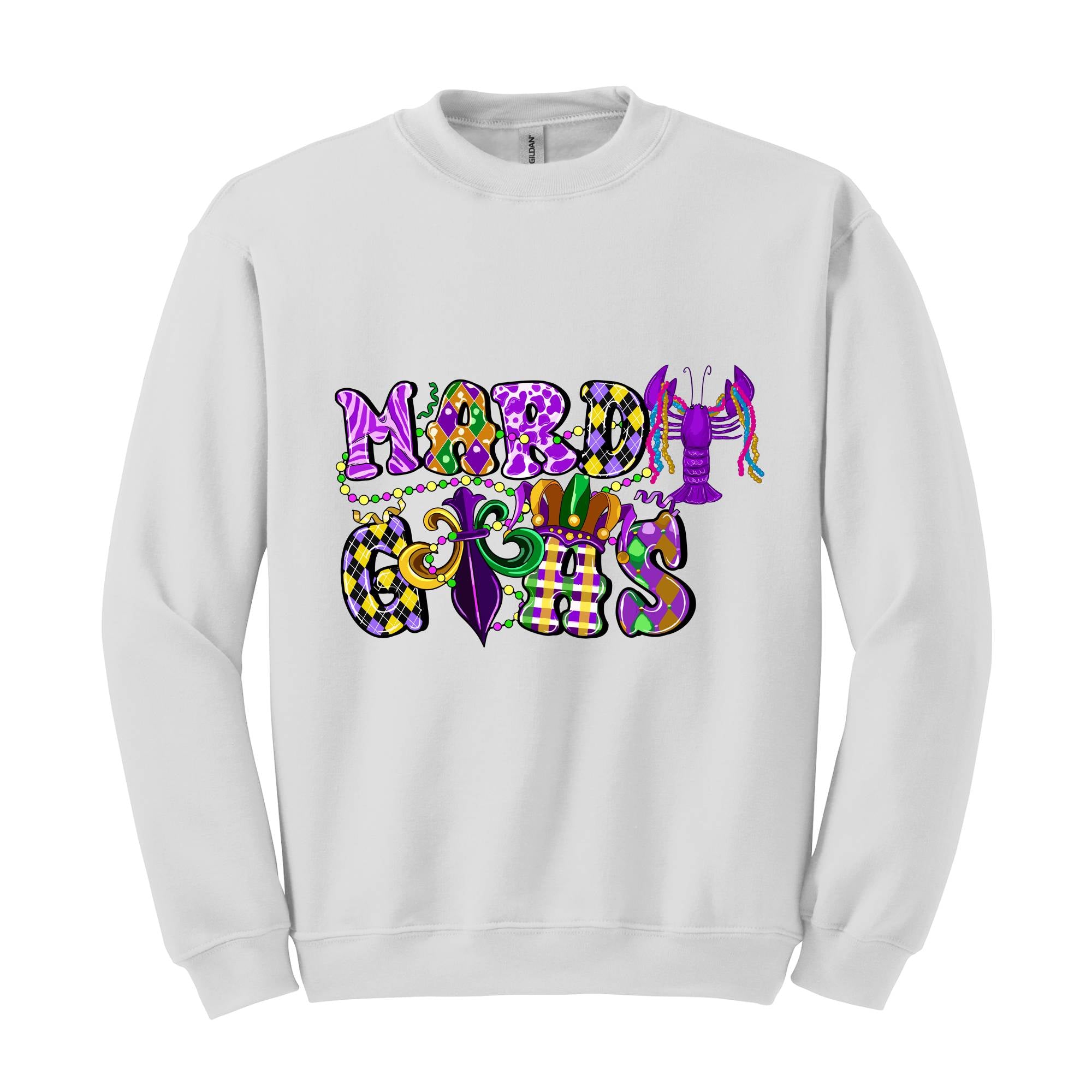 Mardi Gras Celebration Sweatshirt, Festival Hoodie, Carnival Sweatshirt, Party Wear, Mardi Gras Gift