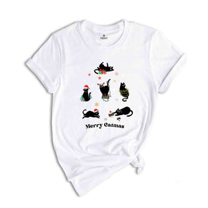 Cat Christmas shirt,Funny Christmas Cat Shirt, Meowy Christmas Shirt,Cat Lover Christmas Shirt,Christmas Shirt ,Holiday Shirt