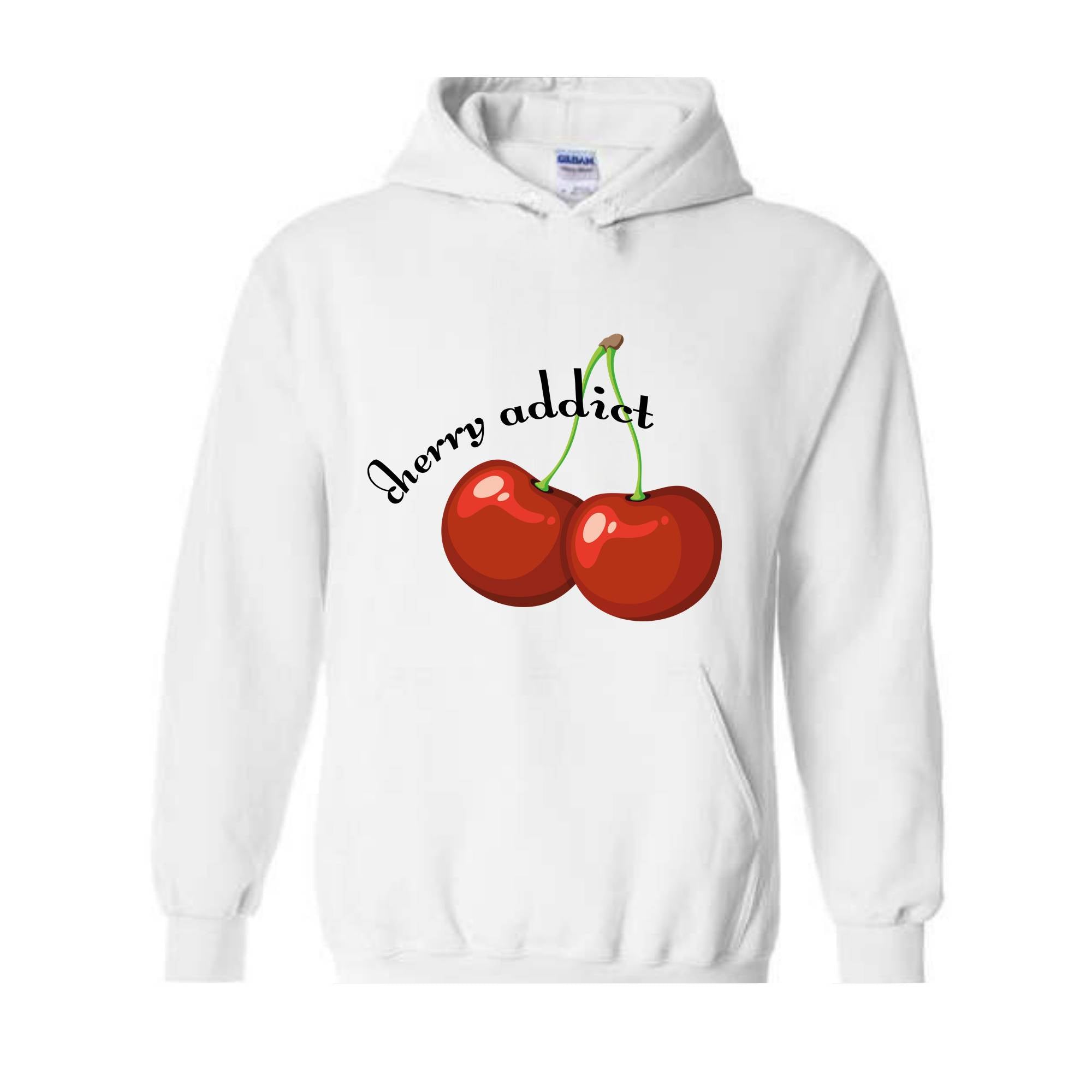 Cherry Addict Hoodie, Cherry Hoodie, Vintage Inspired Cherry Hoodie for Women, Cherries Hoodie, Cherries Hoodie