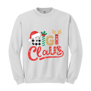 Gigi Claus Sweatshirt, Santa Claus Hoodie, Cute Gigi Hoodie, Grandma Hoodie, Funny Christmas Hoodie, Christmas Gigi gift, Grandma Gift