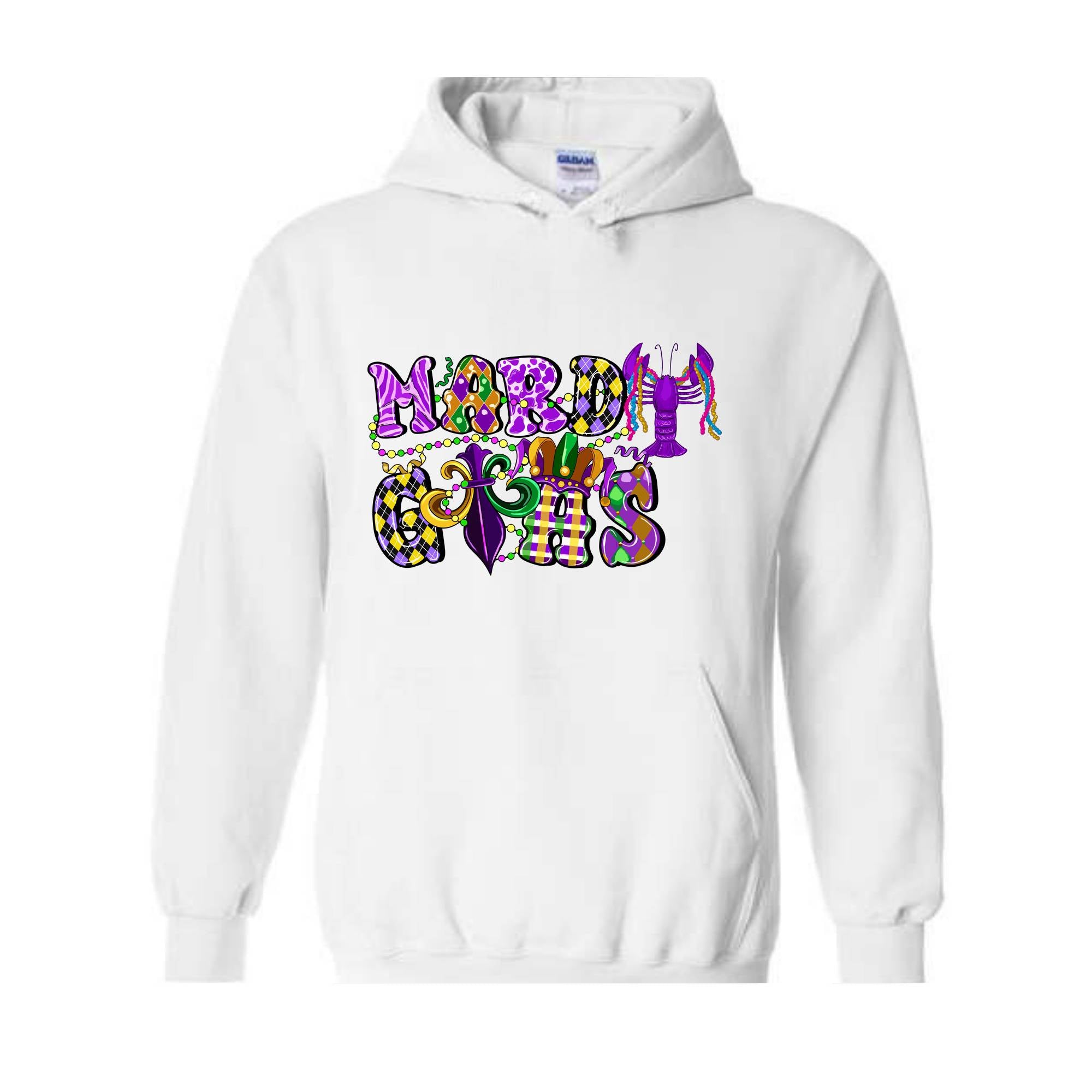 Mardi Gras Celebration Sweatshirt, Festival Hoodie, Carnival Sweatshirt, Party Wear, Mardi Gras Gift