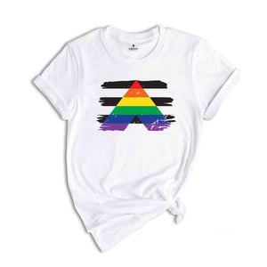 Straight Ally Flag Shirt, Ally Shirt, LGBTQ Ally Shirt, Rainbow Tee, Rainbow Lgbt Shirt, Gay Pride Shirt, LGBTQ Shirt, Rainbow Pride Shirt