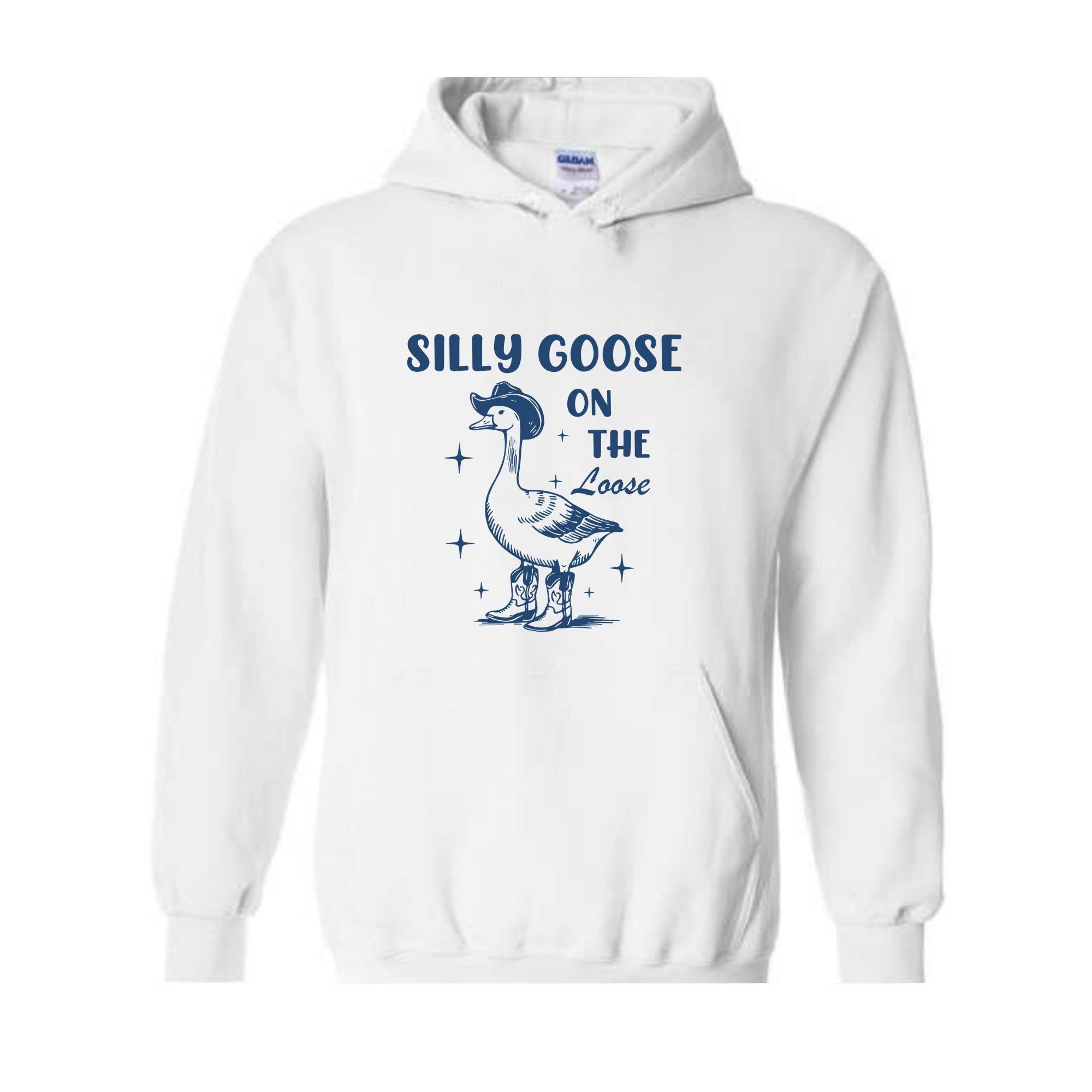 Silly Goose On The Loose Sweatshirt, Silly Goose Hoodie, Funny Goose Hoodie, Animal Lovers Hoodie, Funny Mom Hoodie, 90s Mom Hoodie