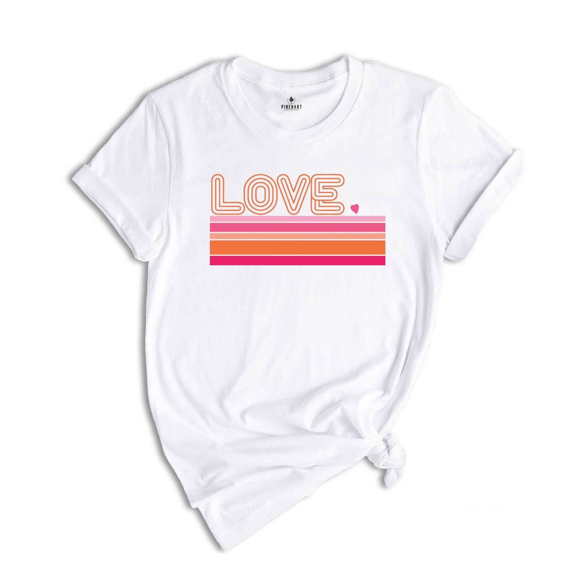 Retro Love Valentines Day Shirt, Love Shirt, Valentines Day Shirt, Heart Shirt, Cute Valentine Shirt, Valentines Day Gift, Valentines Gift