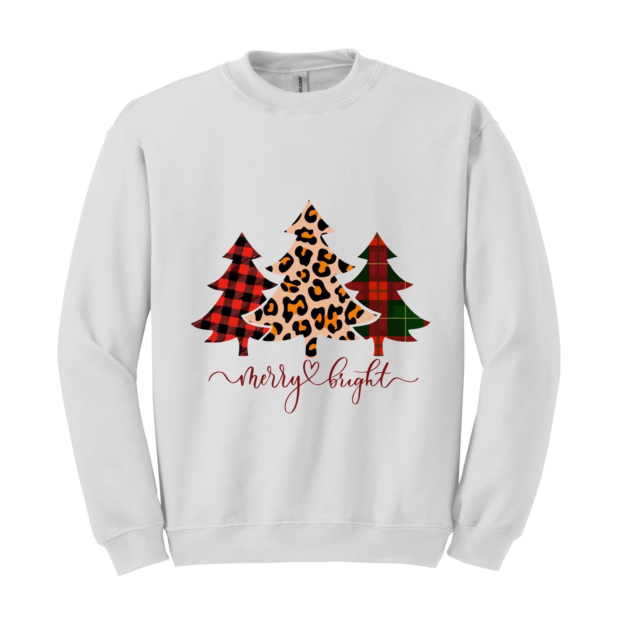 Merry and Bright Sweatshirt, Christmas Sweatshirt, Christmas Sweatshirts for Women, Merry Christmas Sweatshirt