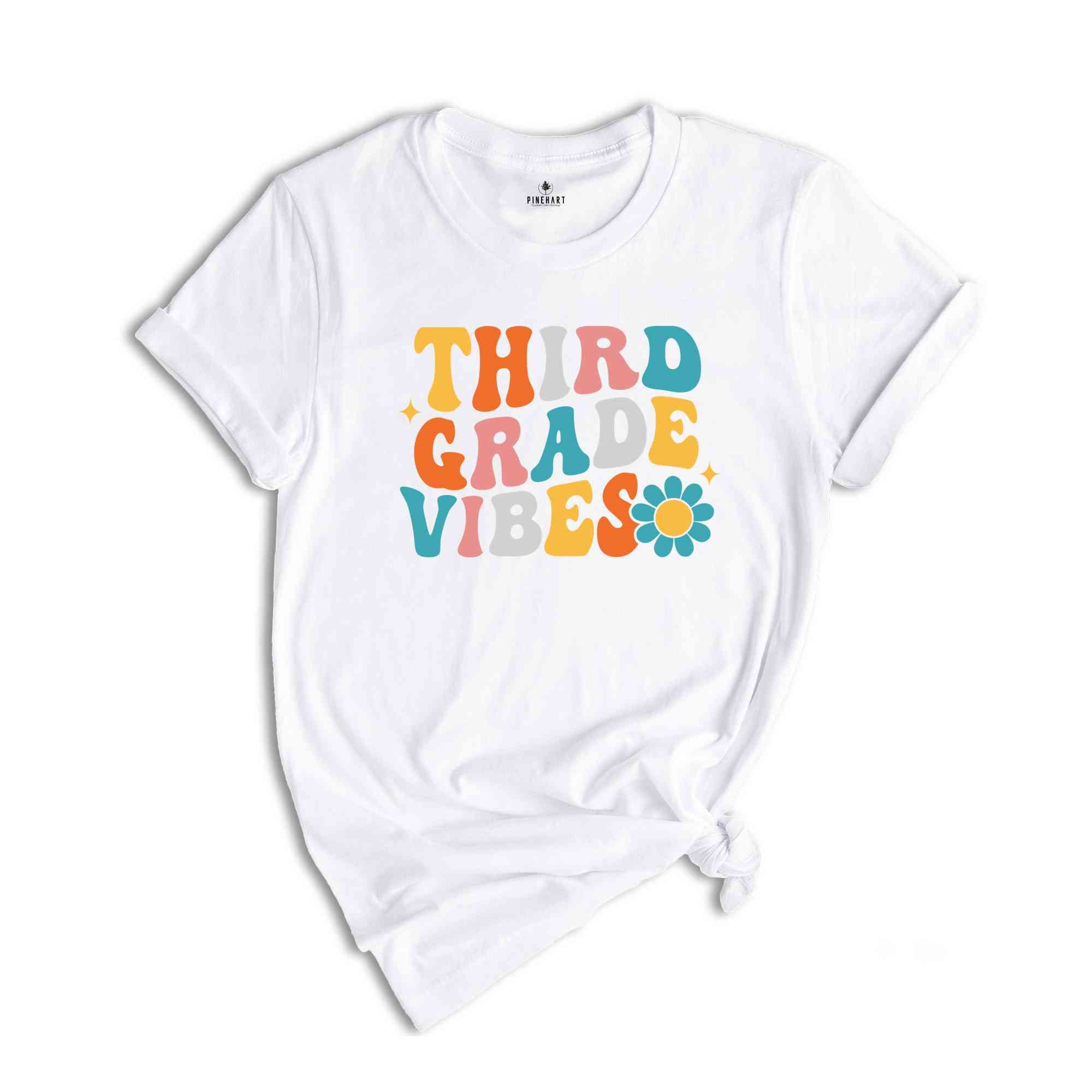 Third Grade Vibes Shirt, Back To School Shirt, Cute Back To School Shirt, Elementary School, Teacher Student Back To School Gift