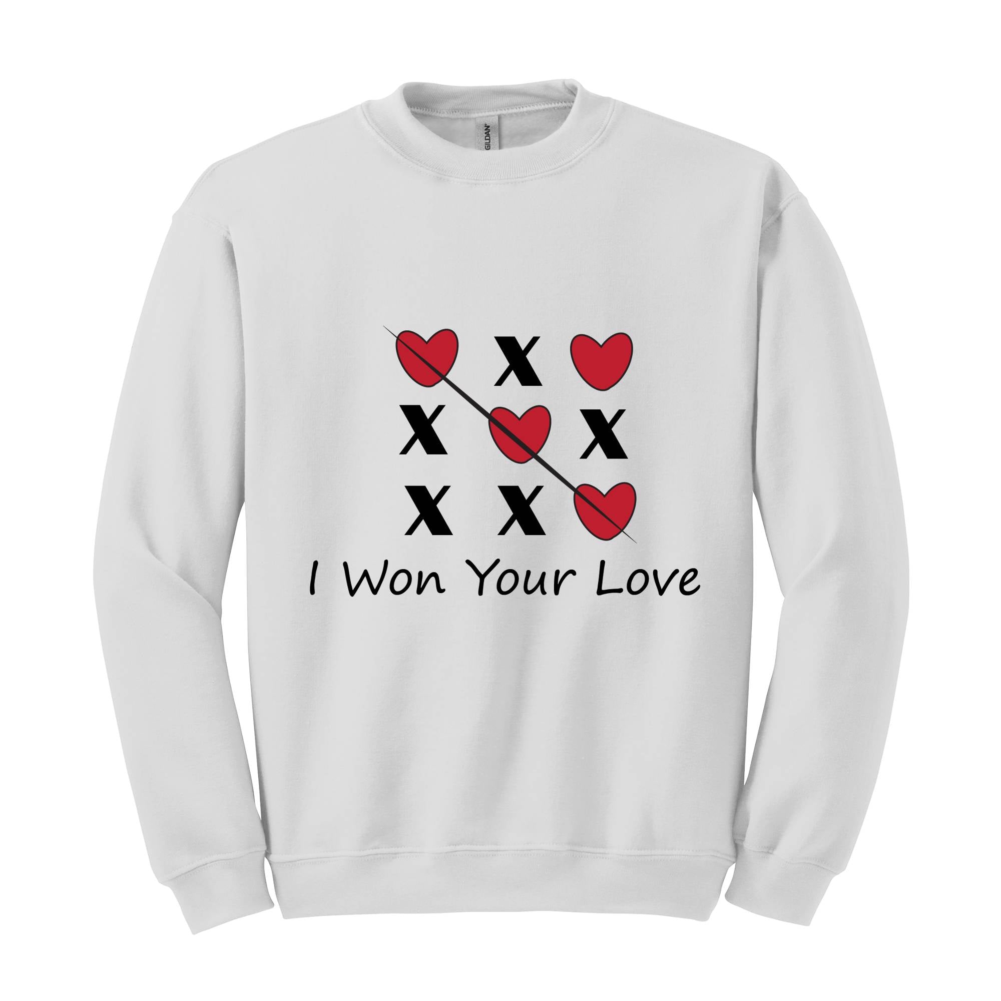 I Won Your Love Sweatshirt, Pink XOXO Valentines Day Sweatshirt, Cute Valentines Day, Trendy Valentines Day, X Love X Love Sweatshirt