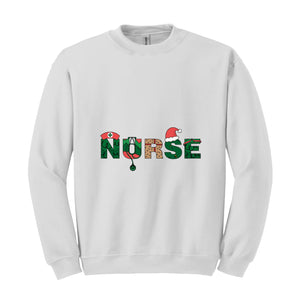 Nurse Christmas Sweatshirt, Nursing Sweatshirt, Nurse Xmas Sweatshirt, Nursing Student Gift, Nurse Gift Ideas, Holiday Nurse Gift