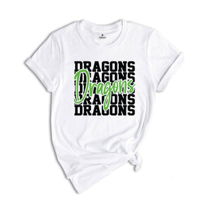 Team Mascot Shirt, Dragons Team Shirt, Dragons Team Spirit Shirt, Dragons Fan Shirt, Dragons School Shirt, Dragons School Spirit