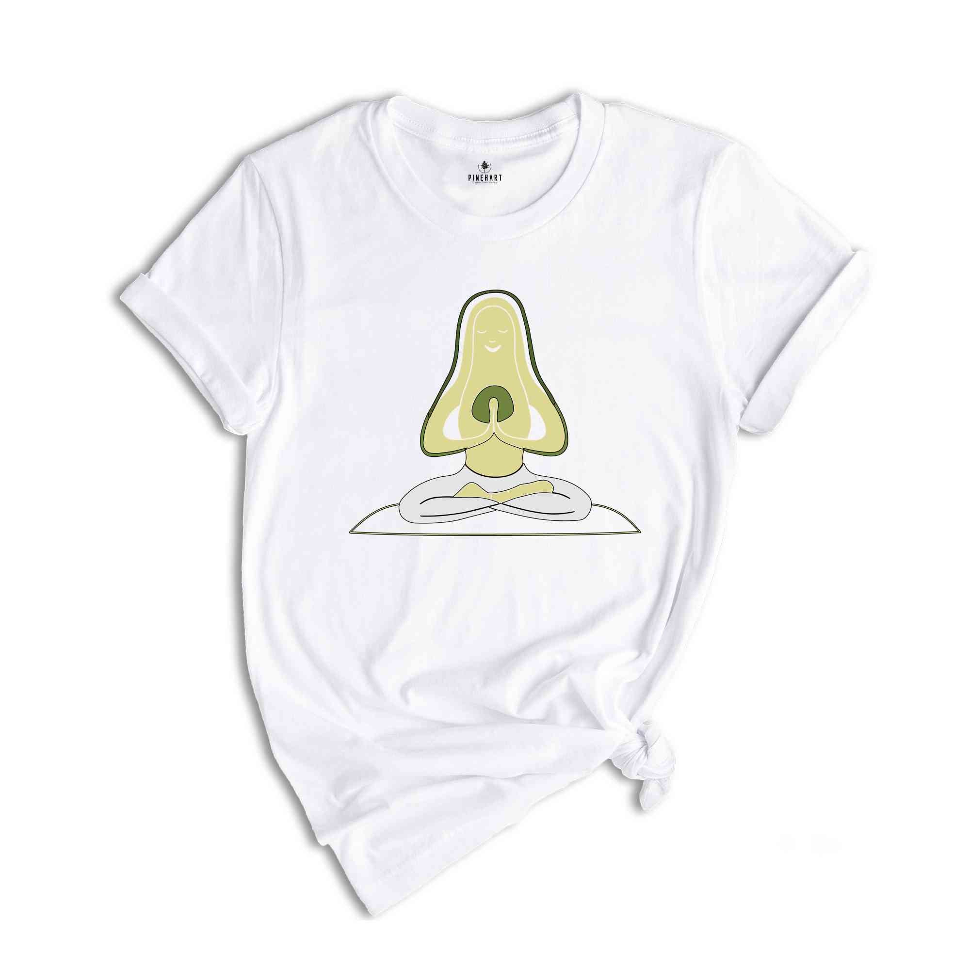 Cute Yoga Shirts, Yoga Gifts, Custom Yoga Shirt, Pocket Tees, Avocado Yoga T-Shirt, Gifts for Her, Avocado Graphic Tees, Shirts for Women