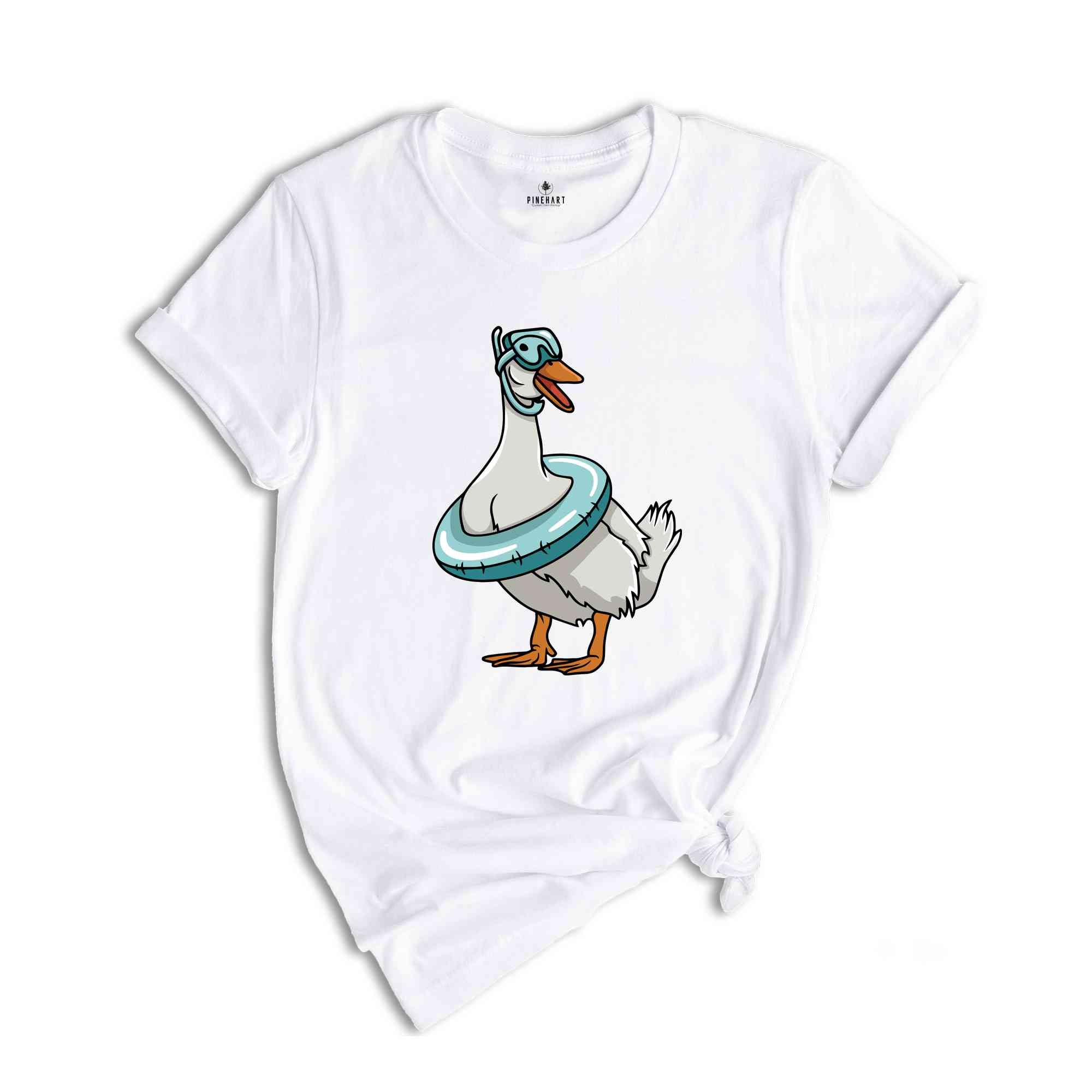 Swimming Duck Shirt, Cute Duck Shirt, Animal Lover Shirt, Duck Lover Shirt, Nature Lover Gift, Cute Animal Shirt, Duck Shirt, Goose Shirt