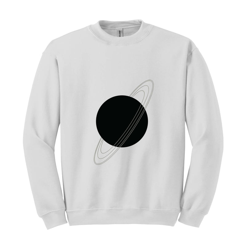 Rings of Saturn Sweatshirt, Black Aqua Hoodie, Astronomy Gifts, Hubble Telescope Hoodie, Galaxy Planet Hoodie, Galaxy Lovers Hoodie