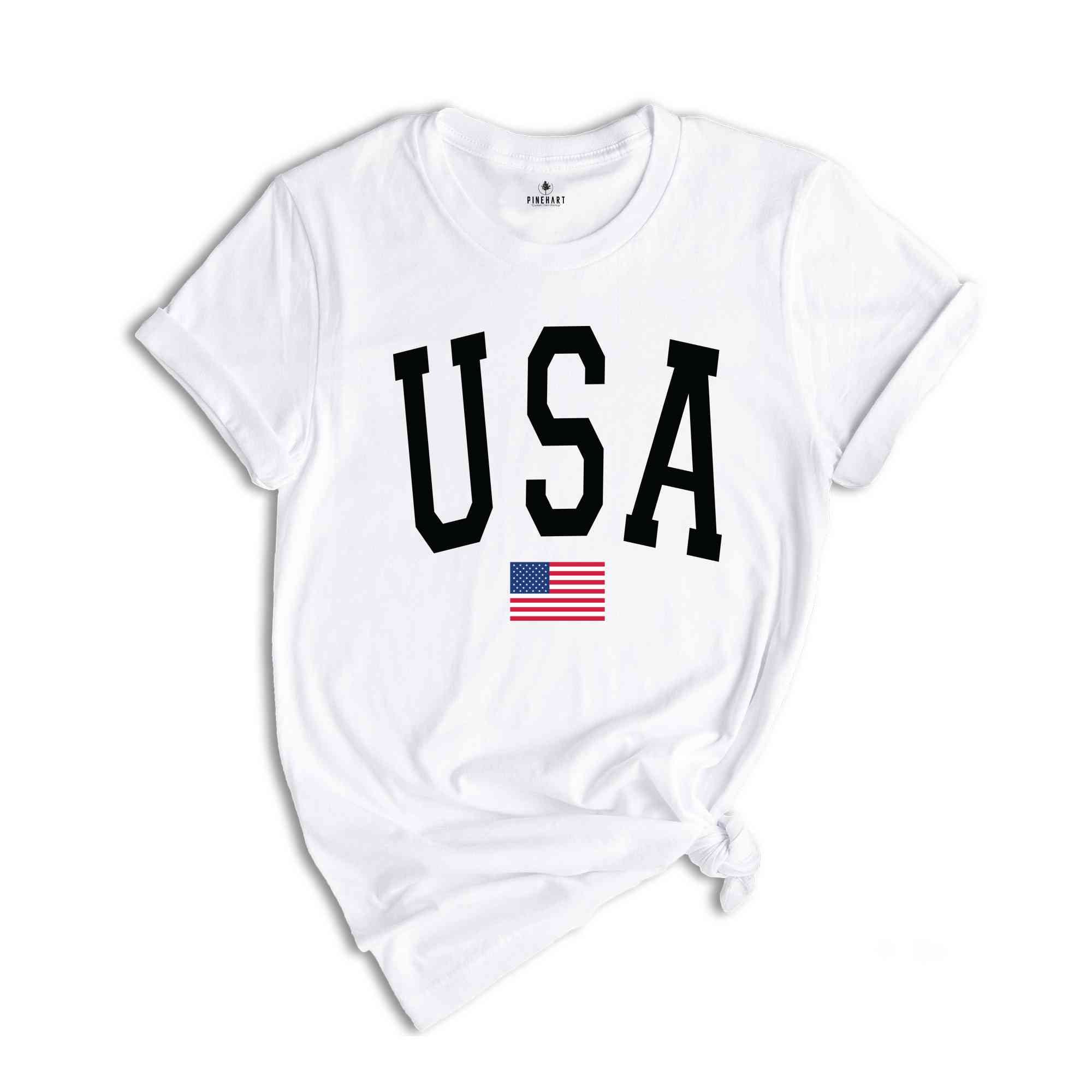 USA Flag T-Shirt, 4th of July Shirt, Patriotic Usa Flag Tee, USA Flag Gifts, Fourth Of July Celebration Outfits