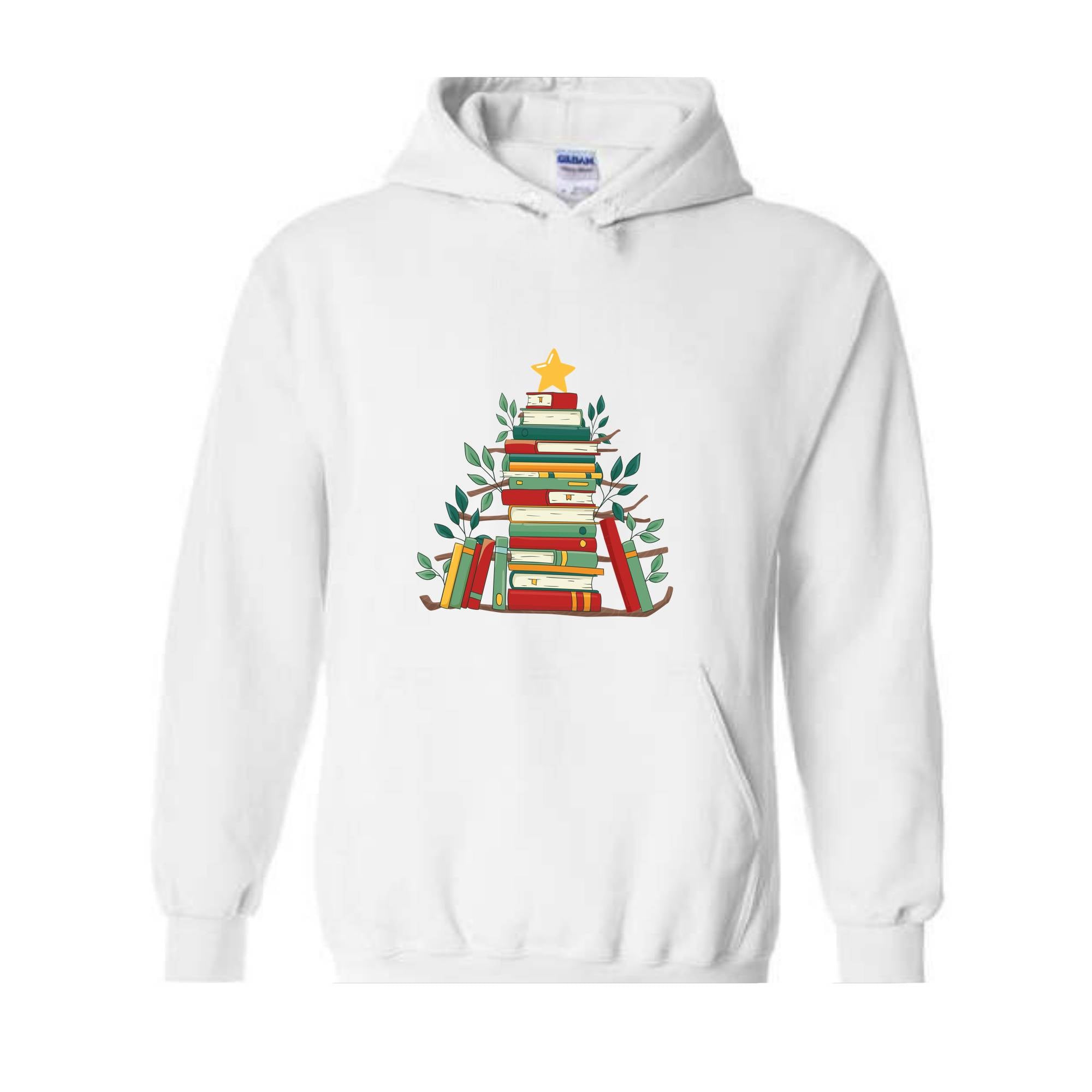 Book Christmas Tree Sweatshirt, Book Lover Gift, Christmas Tree T-Shirt, Book Lover Shirt, Christmas Bookworm, Bookish Christmas Gift, Liter