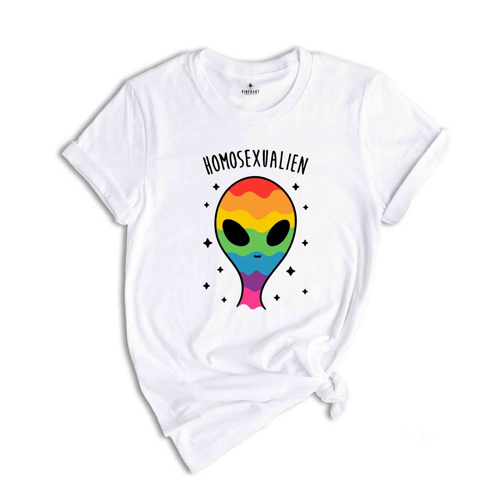 Homosexualien Shirt, Sarcastic Shirts, Funny Pride Month Shirt, Straight Tshirt, Rainbow Pride Shirt, Gaylien Shirt, Funny LGBTQ Shirt