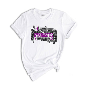 Gymnastics Shirt, Gymnastics Word Shirt, Gymnast Shirt, Girls Gymnast Tee, Woman Gymnastics, Gymnastic Gift, Gymnastics Daughter Tee