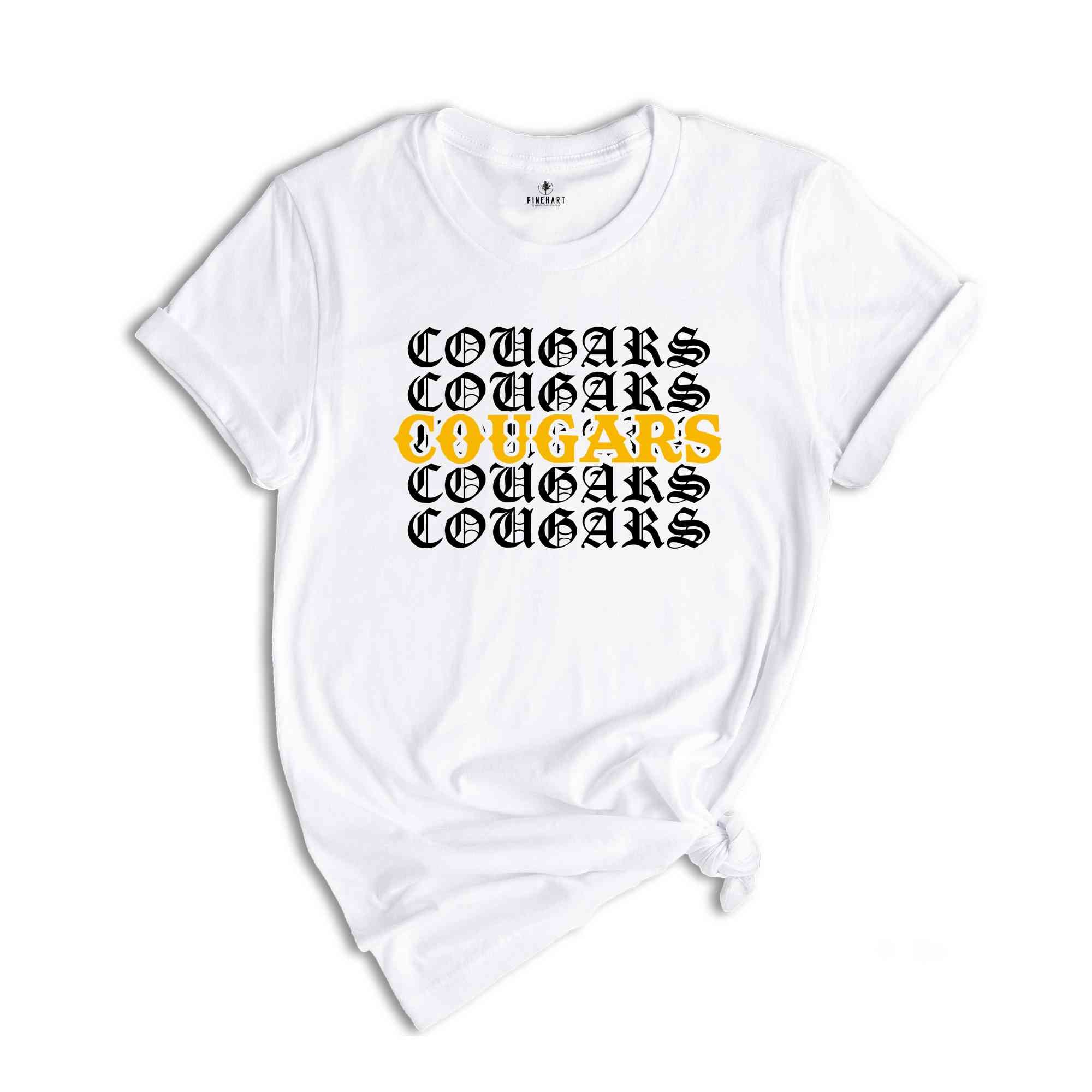 Team Mascot Cougars Team Shirt, Cougars Team Spirit Gift, Cougars Fan Shirt, Cougars School Shirt, Mascot Empire Shirt