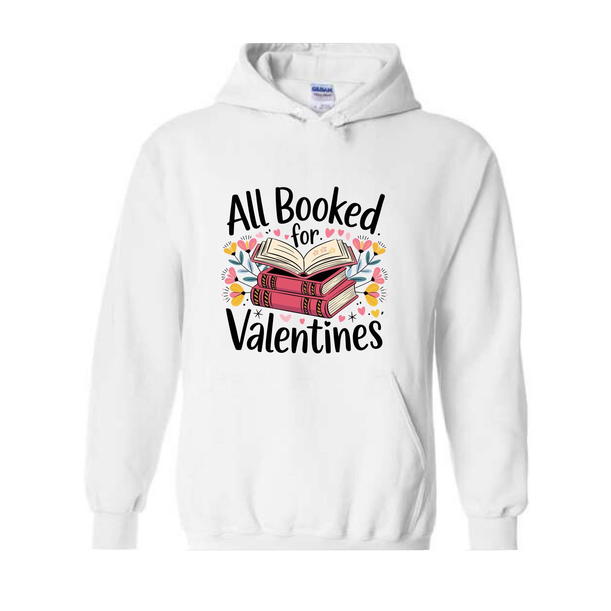 All Booked For Valentine Sweatshirt, Retro Valentine Hoodie, Books And Chocolates Hoodie, Vintage Valentines Hoodie, Cute Mom Hoodie