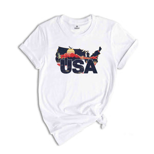 Retro USA Shirt, USA Travel Shirt, Country Travel Shirt, Shirt For Traveler, Travel Lover Gift, Travel Tee, Trip Shirt, America Shirt