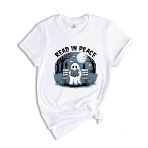 Read In Peace Shirt, Halloween Ghost Shirt, Halloween Shirt, Spooky Season Shirt, Fall Vibes Shirt, Halloween Party Tee