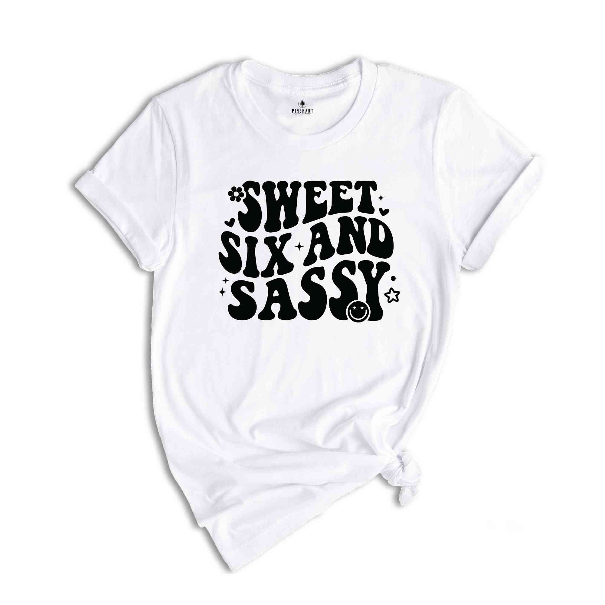 Sweet Six And Sassy Shirt, Birthday Girl Shirt, Cute Birthday Shirt, Tie Dye Shirt, Birthday Party Shirt Girl, Birthday Gift, Kids Tshirt