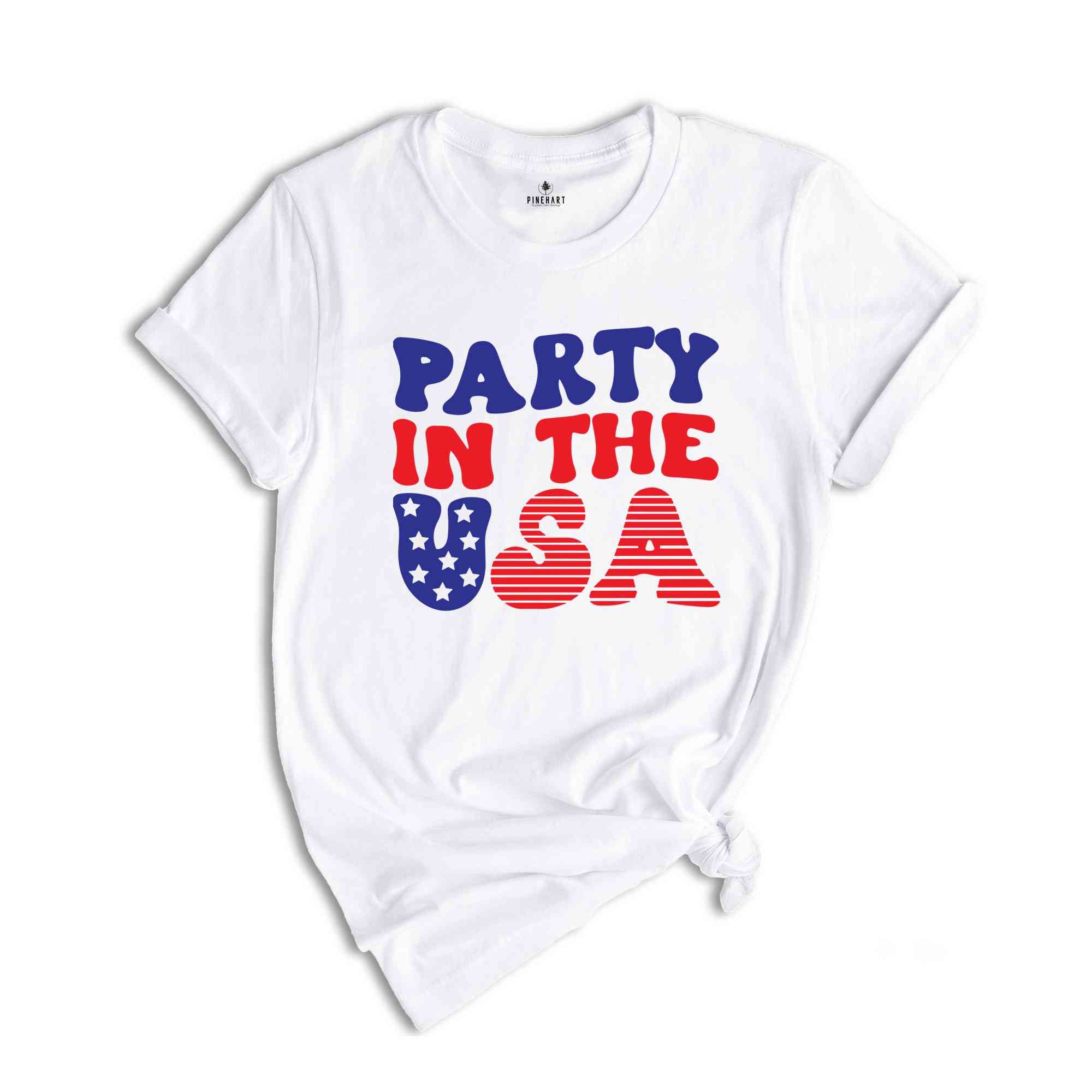 Party in USA Shirt, 4th Of July Shirt, American Flag Shirt, Independence Day Shirt, Womens 4th Shirt