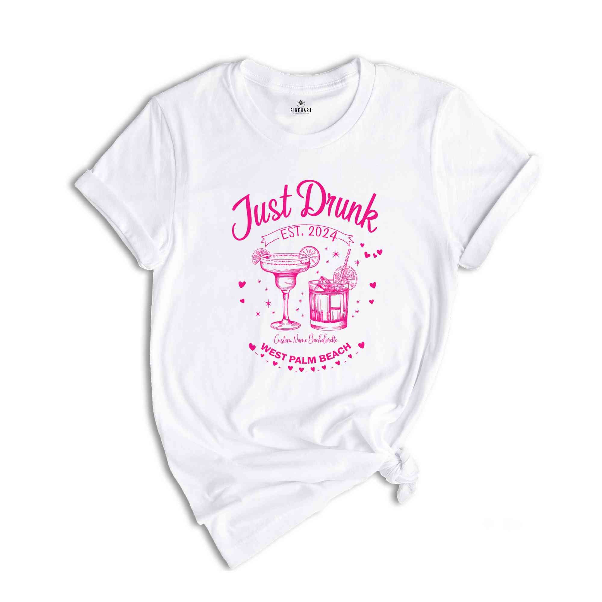 Custom Drunk in Love T-shirt, Bachelorette Party Shirts, Bachelorette Cocktail Club Shirts, Trendy Bridesmaid Shirts, Personalized Bride Tee