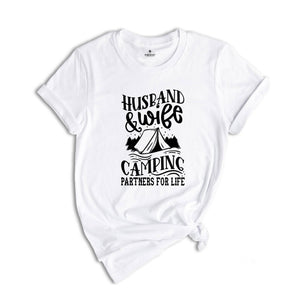 Husband and Wife Camping Shirt, Camping Buddies Shirt, Camping Besties Shirt, Matching Friends Camping Shirt, Friends Road Trip Shirt