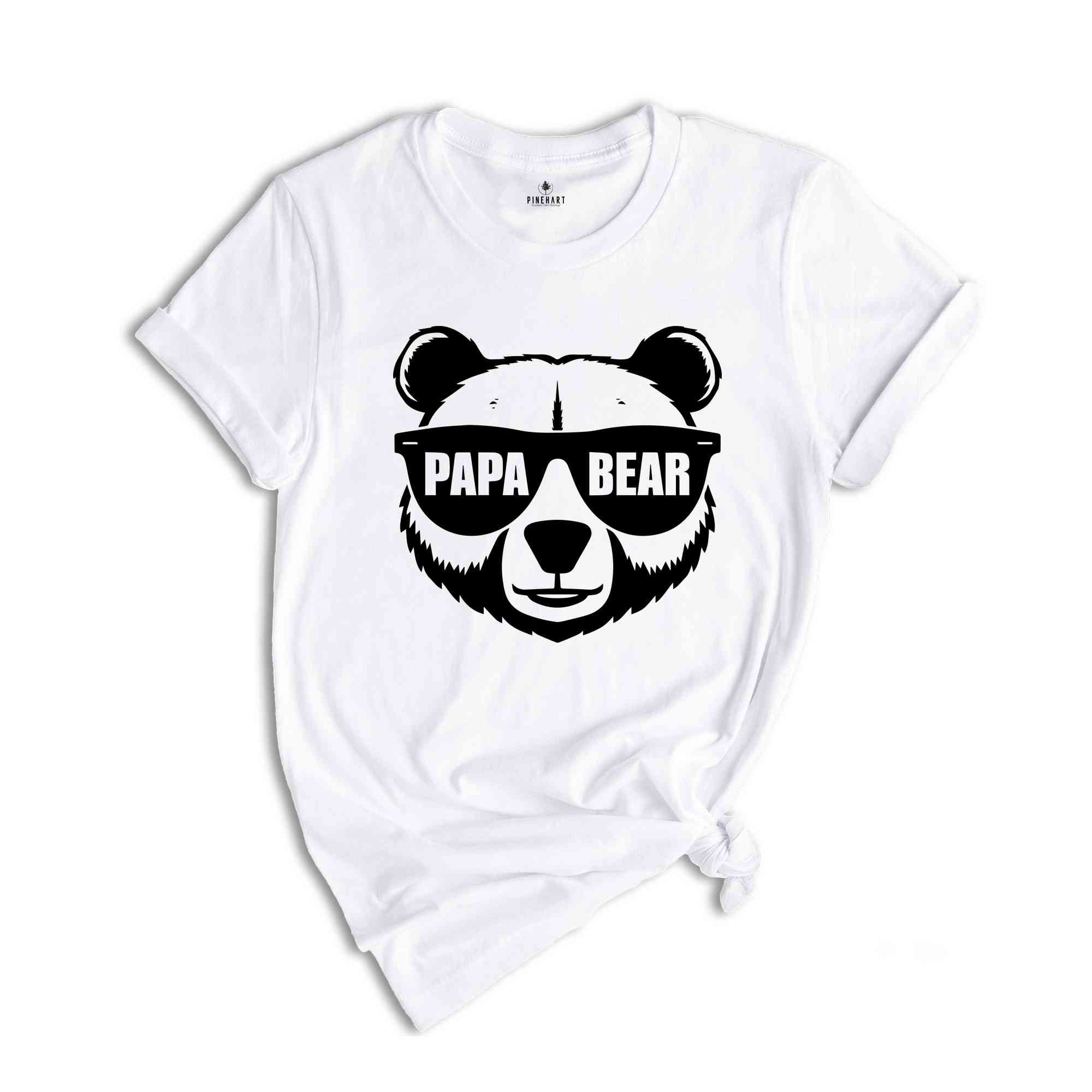 Papa Bear Sunglass Shirt, Papa Bear Shirt, Dad Shirt, Father's Day Shirt, Husband Gift, Dad's Matching Shirt, Father's Day Gift